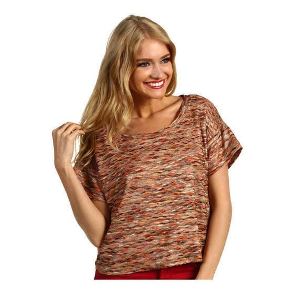 NWT-$88 Free People ANTHROPOLOGIE Artsy‎ BOXY Crop Top Scoop Shirt S/Small-NEW